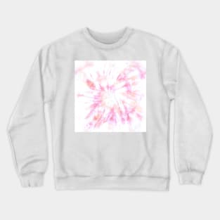 Pink and Orange Marble Tie-Dye Crewneck Sweatshirt